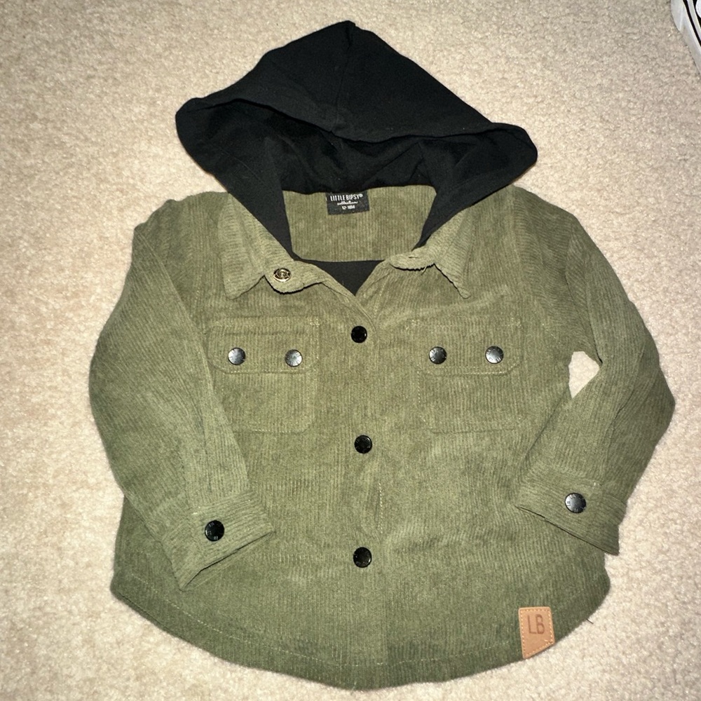 Little Bipsy Green Corduroy Jacket  12-18 months